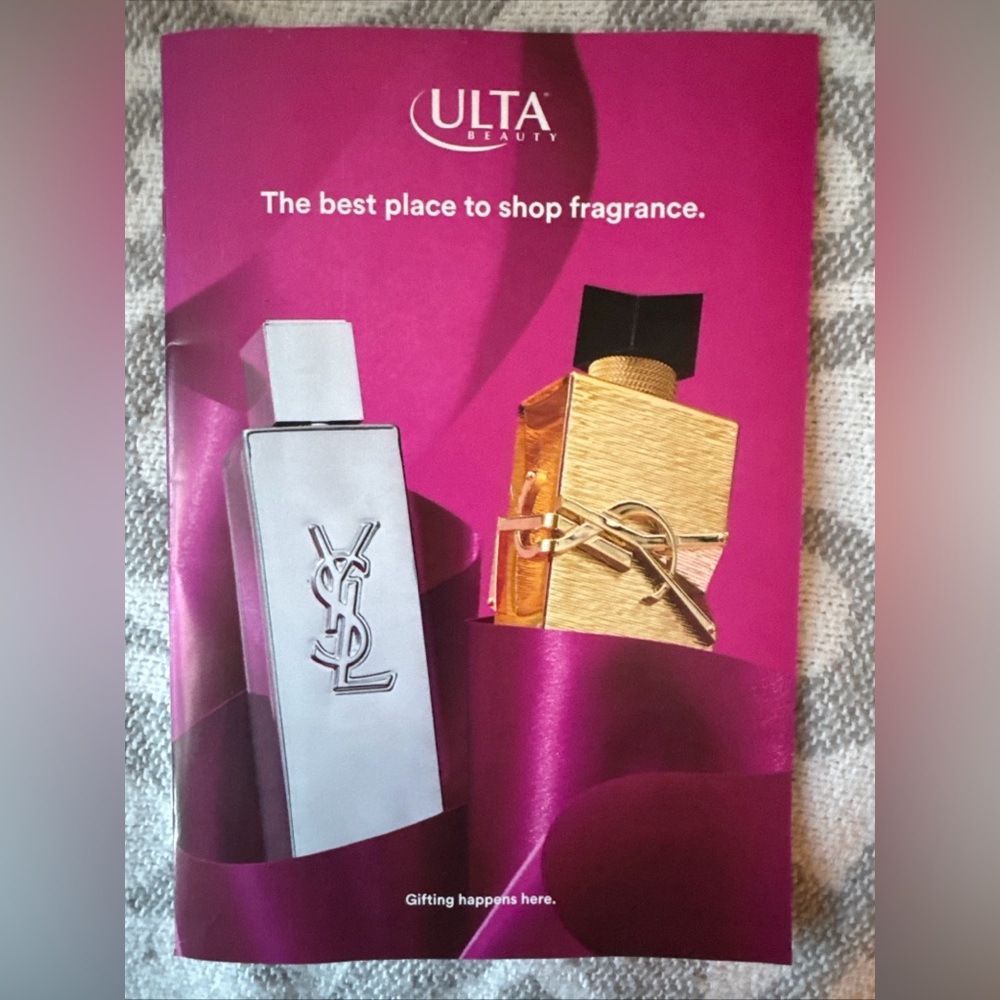 Ulta Beauty‎ Fragrance Catalog Dec 2025 Ariana Grande Dior Chanel Samples Coupon